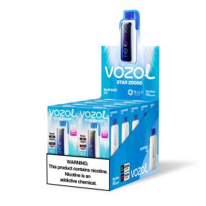 Vozol Star 20000 Blue Razz Ice | Einweg E-Zigarette mit 650mAh & Mesh Coil | Fumot Store Vozol Vape 20000