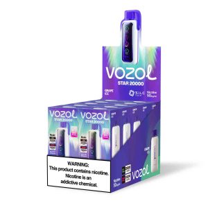 Vozol Star 20000 Grape Ice | Einweg E-Zigarette mit 650mAh & OLED-Display | Fumot Store