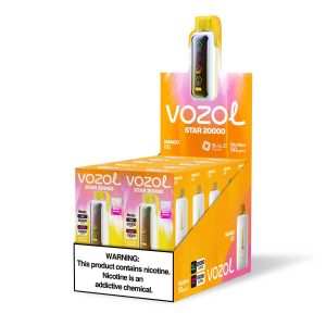 Vozol Star 20000 Mango Ice | Einweg E-Zigarette mit 650mAh & Mesh Coil | 20000