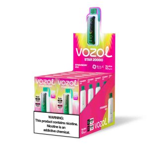 Vozol Star 20000 Strawberry Kiwi | Einweg E-Zigarette mit 650mAh & Mesh Coil | Fumot Store Vozol 20000